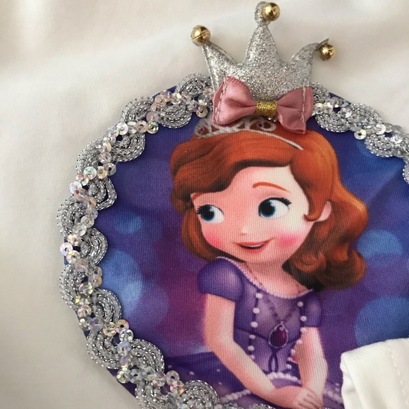 Princess Sparkly Purple Long Sleeve Dress - Picture 8 of 8